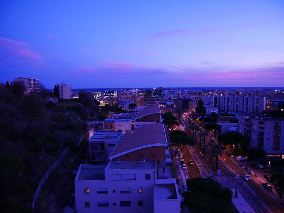 Appartement Rooftop 8 Personnes Grande Terrasse Avec Parking Quartier Aeroport Nice Dış mekan fotoğraf